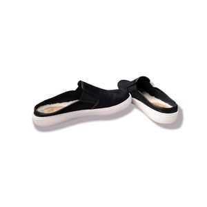 Time and Tru Black Slip On Suede Loafers 8
